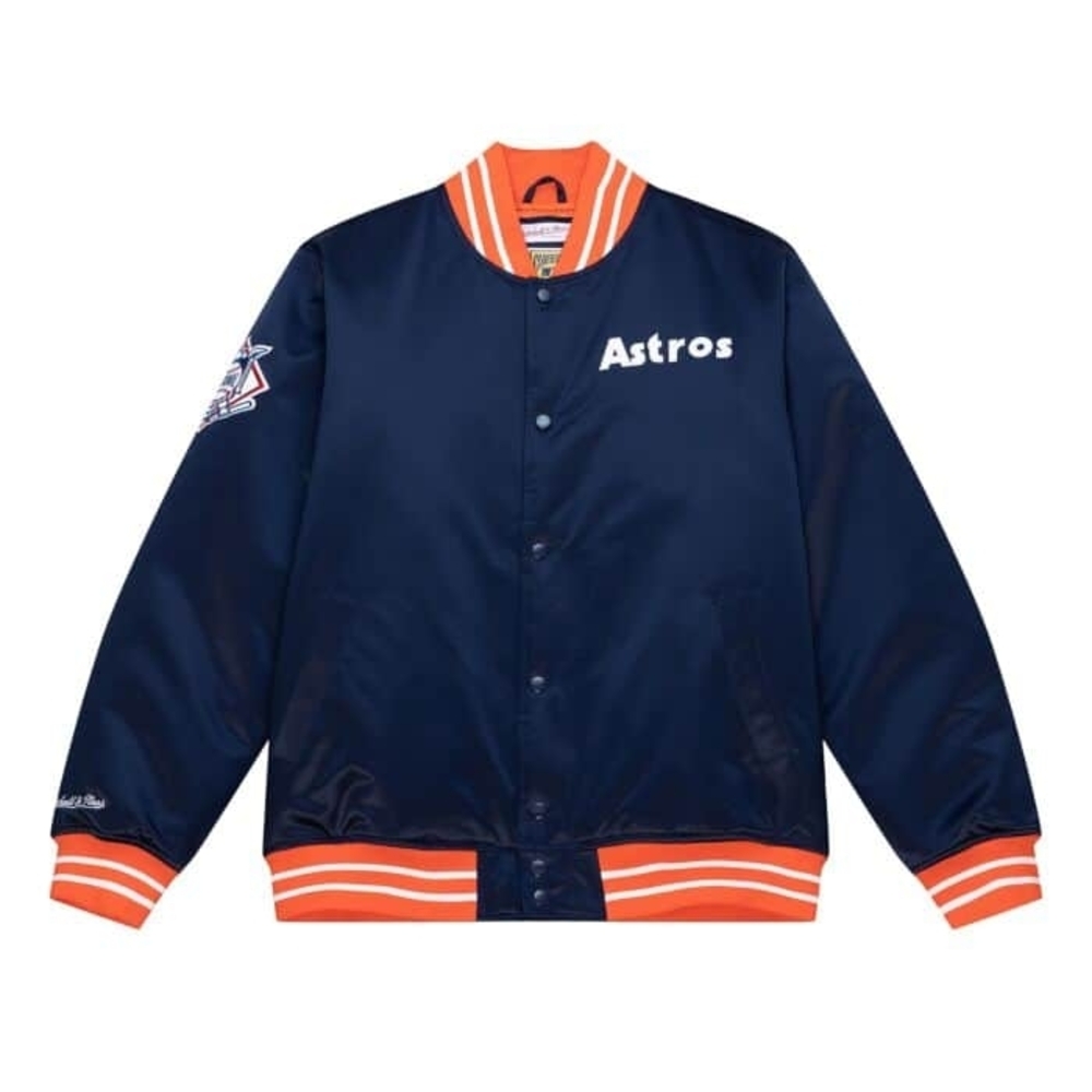 Astros Navy and Orange Varsity Jacket